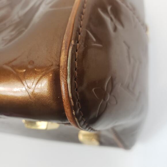 Louis Vuitton Vernis Tompkins Satchel Monogram Metallic Copper - Picture 13 of 15